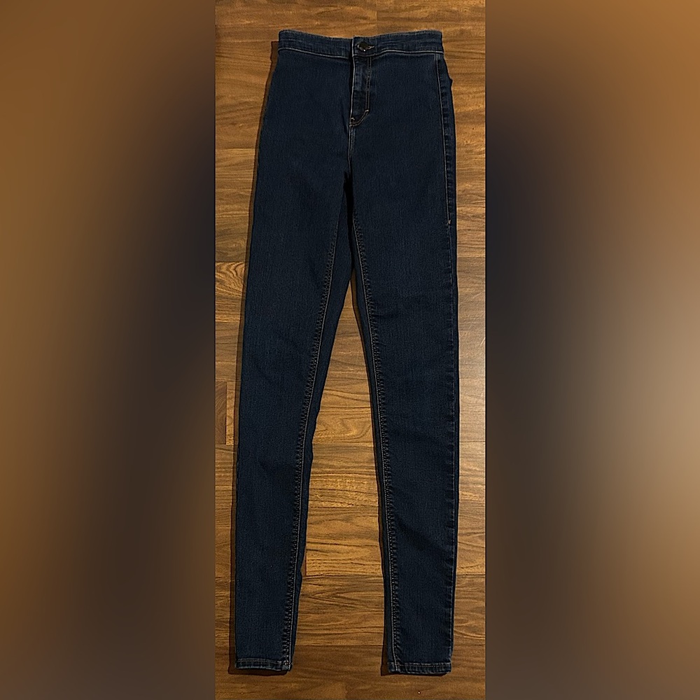 Topshop BodyCon Dark Skinny Denim Jeans Size 26L